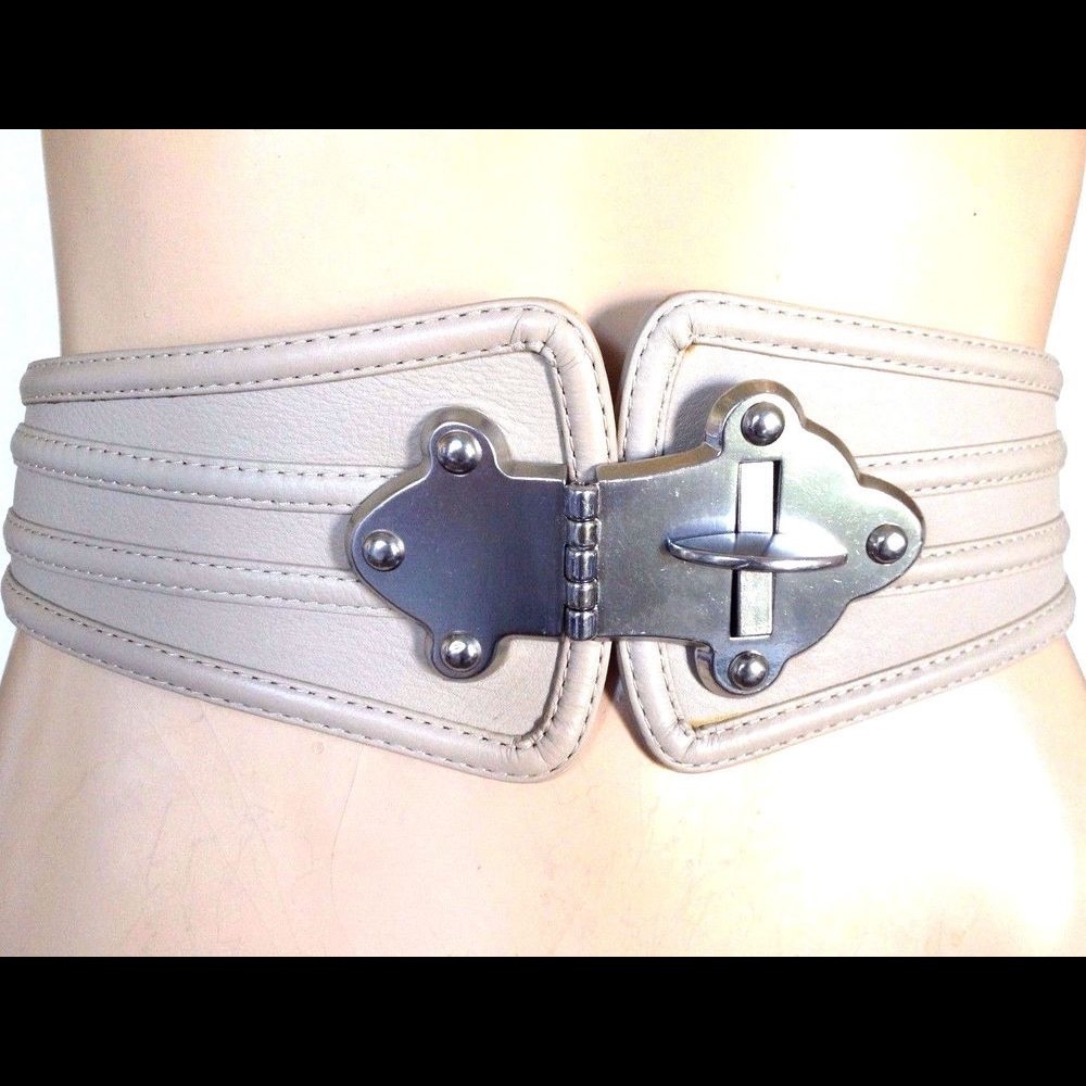 BCBGMAXAZRIA Turn lock waist belt corset